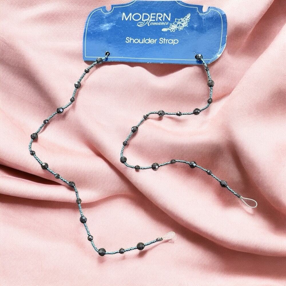 Vintage 90s Modern Romance beaded bra straps NEW